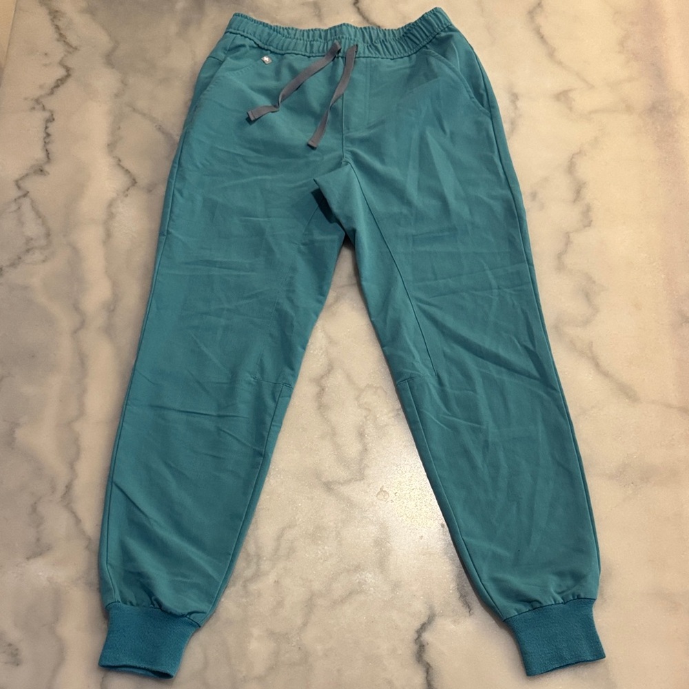 Teal Figs Jogger Scrub Pants